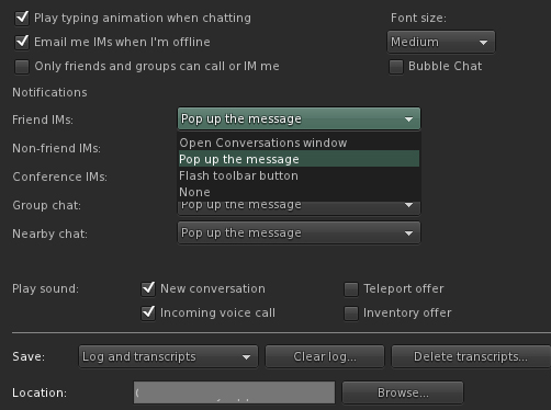Chat Windown And Options An Image Should Be Here